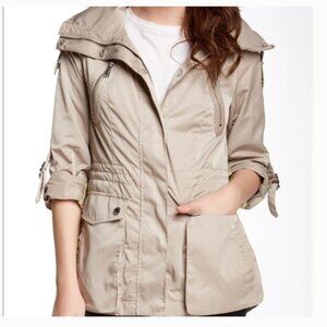 BCBGeneration Packable Hooded Utility Jacket | Tan | Size S